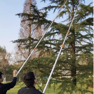 thao tác kéo cắt cành trên cao dây giật